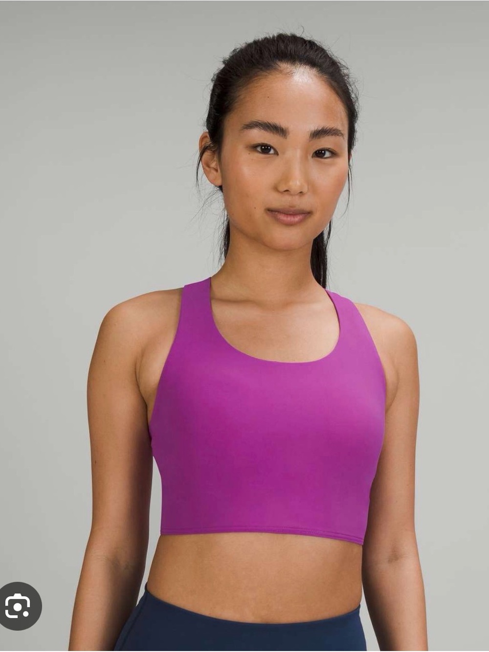 Lululemon Stash it Bra - Medium support B/C cup in vivid plum